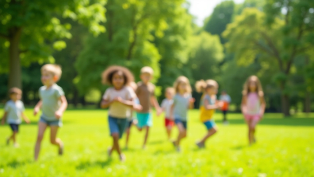 Group of children aged 8-12 enjoying outdoor activities together at summer camp